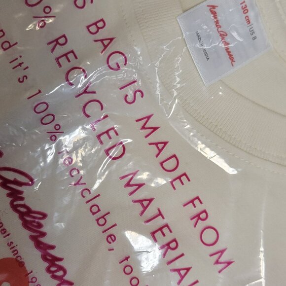 HANNA ANDERSSON Short Sleeve Surf Tee Tshirt Top - 130 (8) - (NEW) - Picture 6 of 7